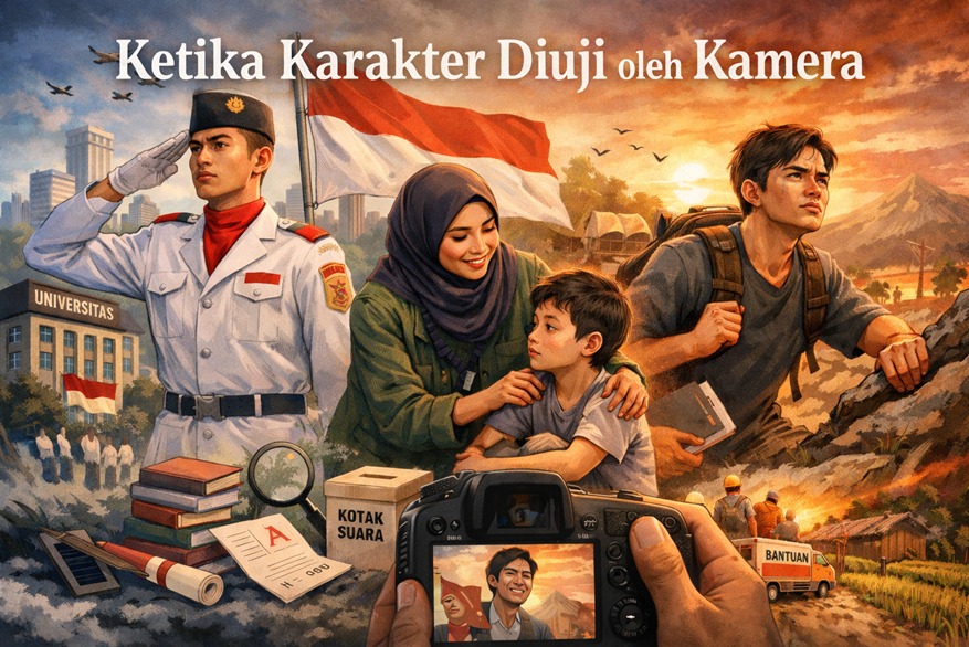 ketika karakter di uji kamera